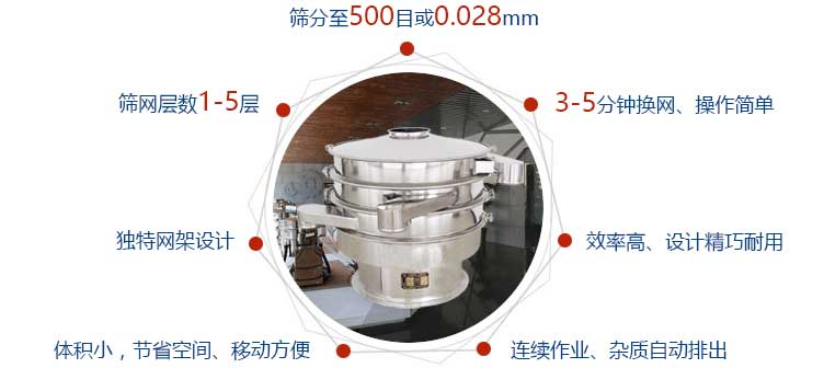 震动筛粉机特点