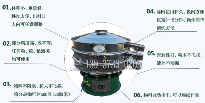 自动排料筛粉机特点