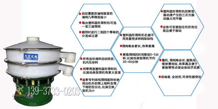 塑料筛粉机特点